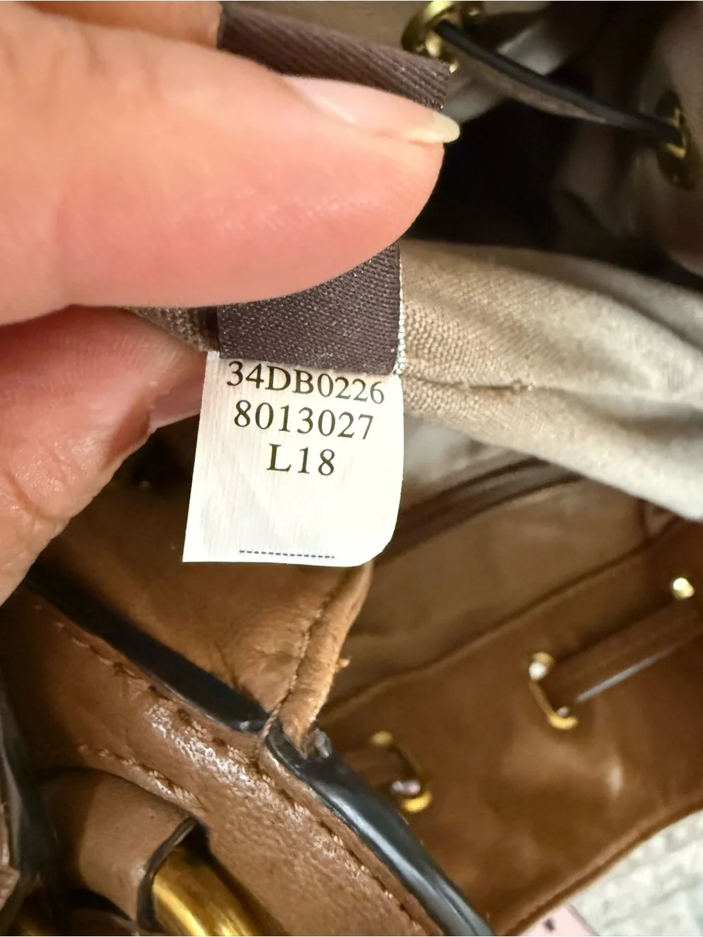 Frye Brown Leather Drawstring Hobo Bag